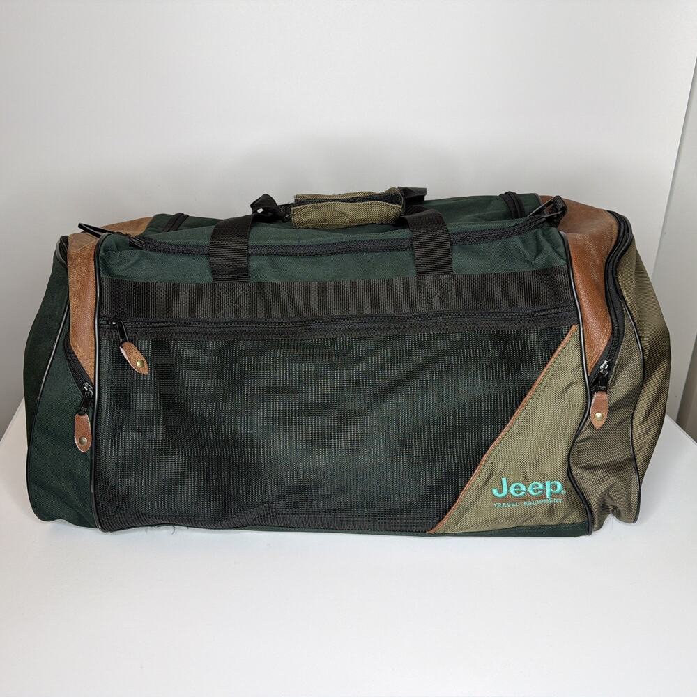 Rare Vintage Authentic Jeep Travel Equipment Duffle Bag (Circa. 1995) 90s